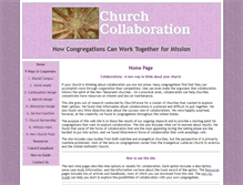 Tablet Screenshot of churchcollaboration.com